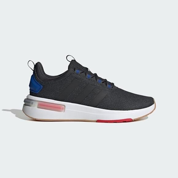 NWT Adidas Men\'s Running Racer TR23 Shoes, Carbon/Black/Team Royal Blue-SZ 8.5